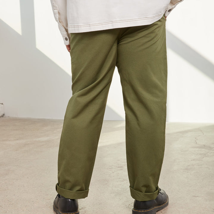 Natural Canvas Pull-On Chino