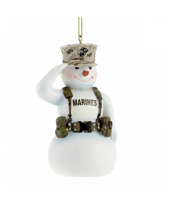 U.S. Marine Corps Snowman Ornament