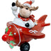 Light Up Reindeer In Airplane - Propeller Lights Up With Christmas Trees & Merry Christmas