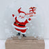 LED Light Up Santa  Figurine  with Snowflakes