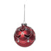 Glass Red Ornament with Crystal Gems