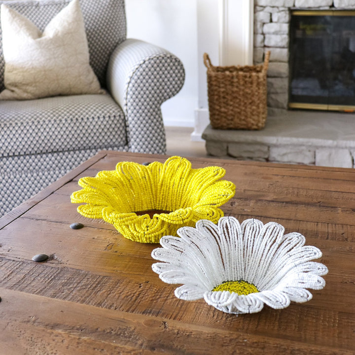 Beaded Daisy Bowl