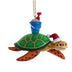 Beach Turtle Ornament with Sand Bucket on Back