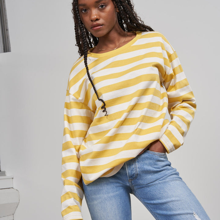 Organic Slouchy Long-Sleeve Tee