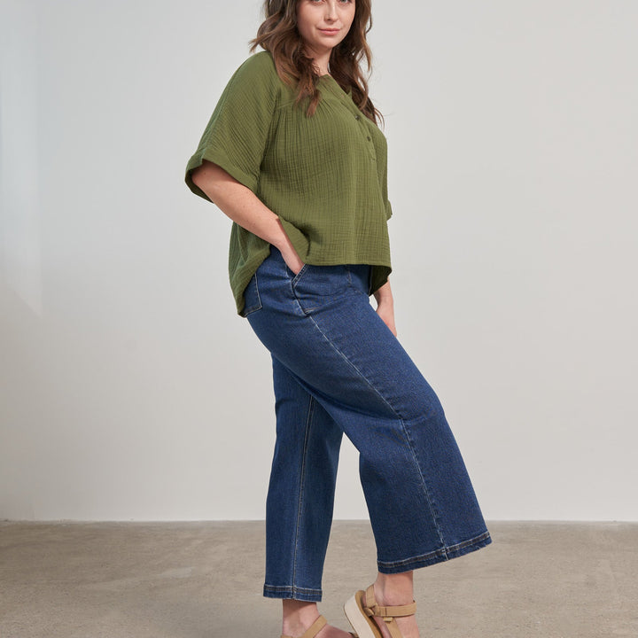 Organic Wide Leg Jean