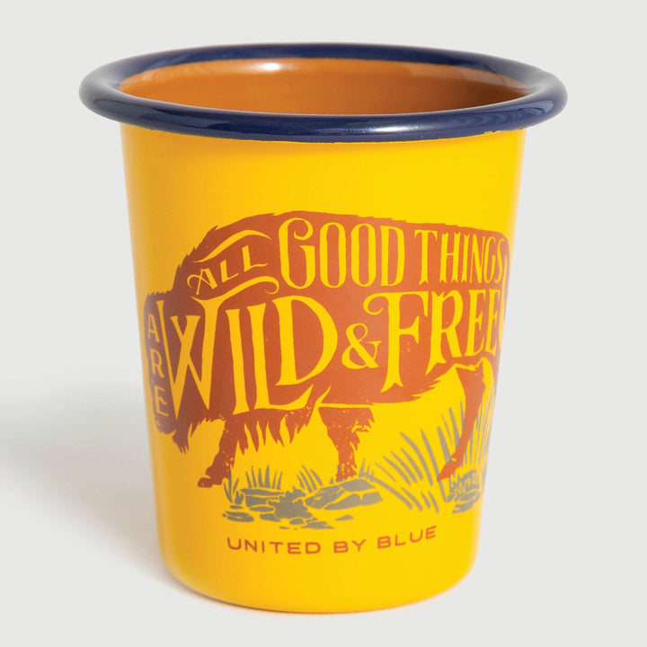 WILD AND FREE – 12OZ. ENAMEL TUMBLER