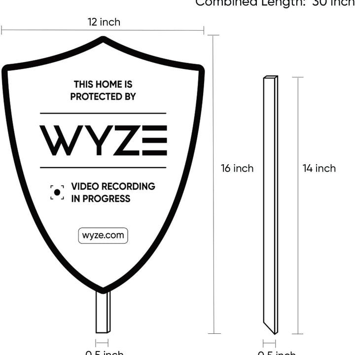 Wyze Security Yard Sign